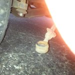 Broken driver side tie rod end