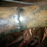 Nasty weld on Maverick rear end