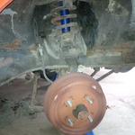 Old passenger side front suspension