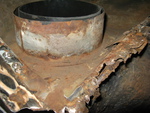Passenger's side lower cowl rust
