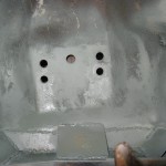 Holes drilled and area primered