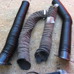 Old and new hoses/ducts